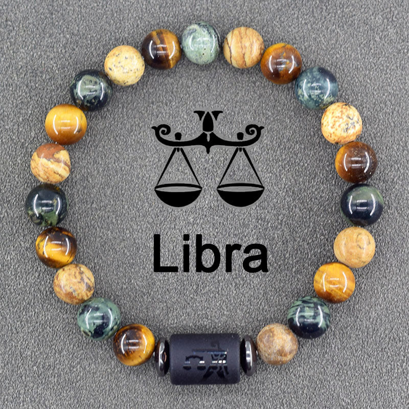 1pc Unique Zodiac Sign Link Bracelet for Men and Women - Adjustable Cancer, Virgo, Leo, Libra Bangle Jewelry for Friendship, Father's Day, and Birthday Gifts - Personalized Astrology Accessories