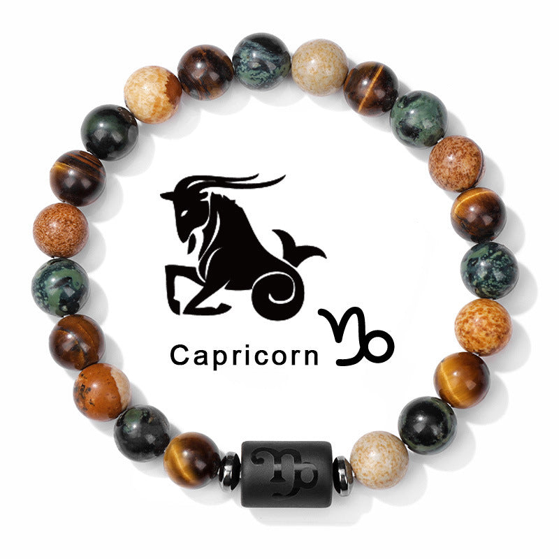1pc Unique Zodiac Sign Link Bracelet for Men and Women - Adjustable Cancer, Virgo, Leo, Libra Bangle Jewelry for Friendship, Father's Day, and Birthday Gifts - Personalized Astrology Accessories