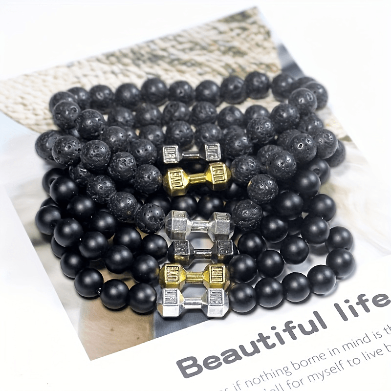 1pc High-Quality 8mm Natural Tiger Stone Beaded Unisex Sports Bracelet - Strong and Elegant Jewelry Gift for Men and Women