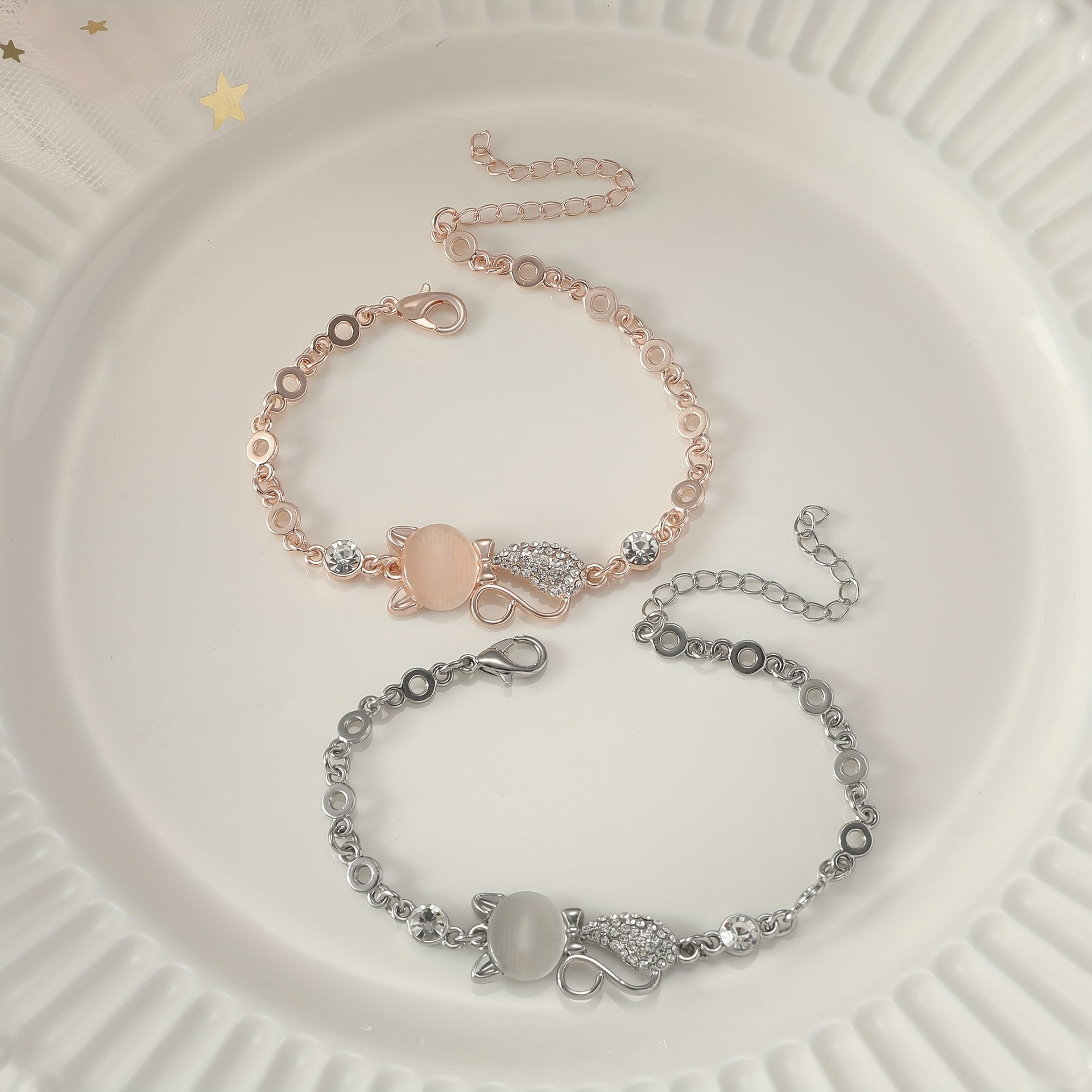 Exquisite Cat Eye Stone Cat Bracelet Bestie Bangle Bracelet Birthday Gift