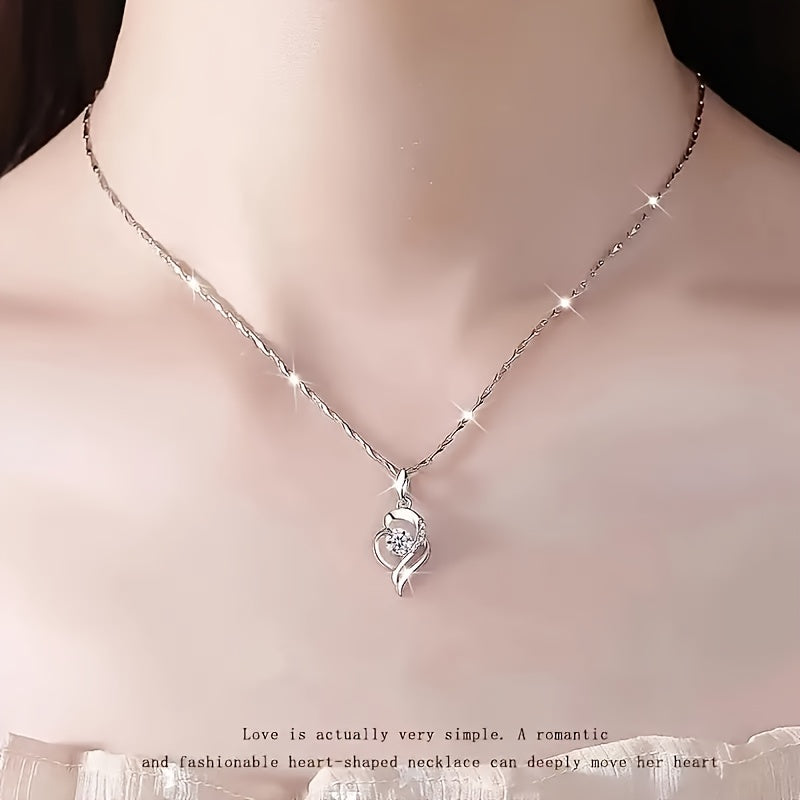Elegant And Versatile Daily Wedding Party Banquet Jewelry, Birthday Anniversary Gift With Gift Box, 925 Sterling Silver 0.5 Carat Morganite Delicate Necklace