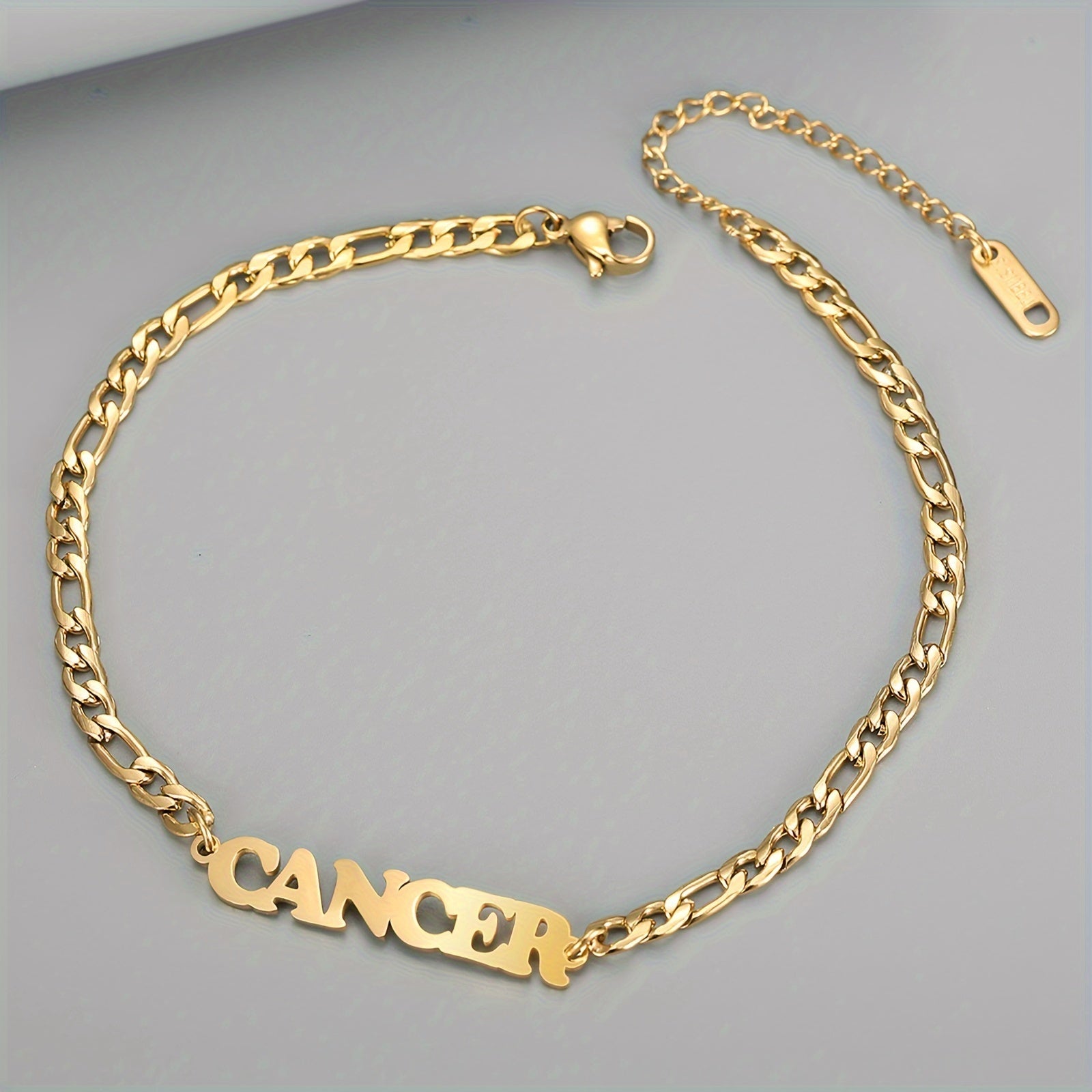 Twelve Zodiac Constellations Delicate Chain Anklet - Stainless Steel Hypoallergenic Ankle Bracelet with Personalized Birthday Zodiac Sign Meaning - Unique Gift for Her or Him