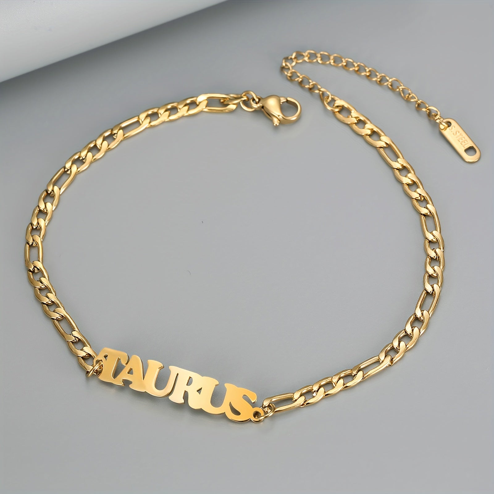 Twelve Zodiac Constellations Delicate Chain Anklet - Stainless Steel Hypoallergenic Ankle Bracelet with Personalized Birthday Zodiac Sign Meaning - Unique Gift for Her or Him