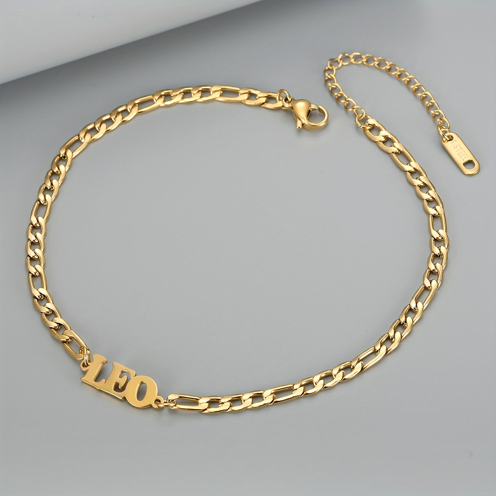 Twelve Zodiac Constellations Delicate Chain Anklet - Stainless Steel Hypoallergenic Ankle Bracelet with Personalized Birthday Zodiac Sign Meaning - Unique Gift for Her or Him