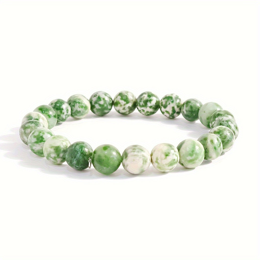 1pc Obsidian Volcano Bracelet for Couples, Men & Women, Tiger Eye Beads, Hand Jewelry, Student Gift