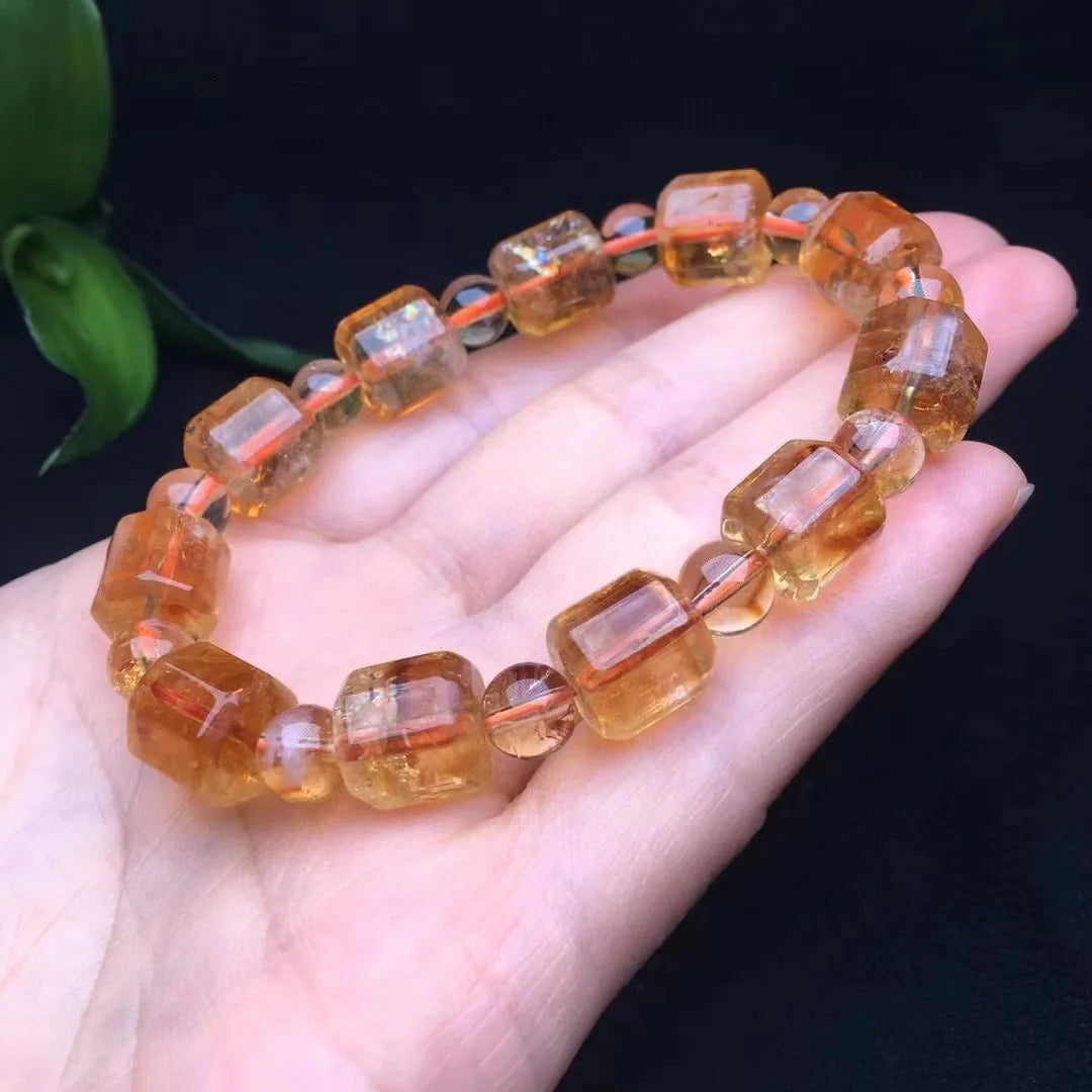 Wholesale Crystal Bracelet Natural Healing Stones Citrine Bracelet for Home Decoration