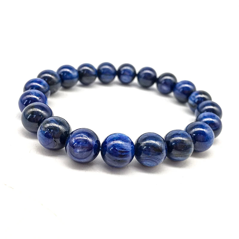 Wholesale Natural Stone 8mm 10mm Kyanite Bracelet Blue Kyanite Crystal Bracelet for Gift