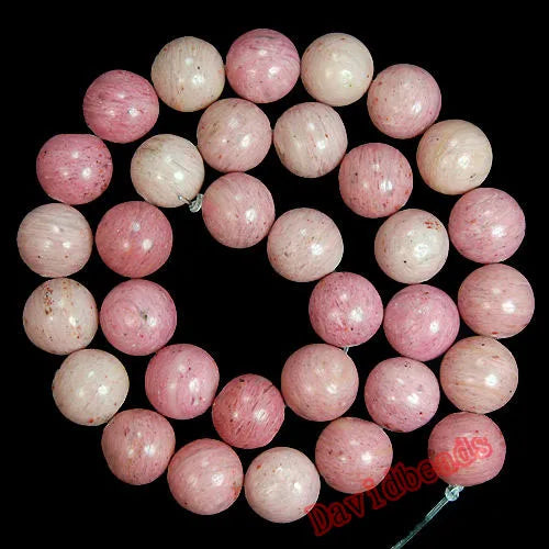 Natural Red Rhodonite Round stone Beads 15.5" 4,6,8,10,12mm Pick Size