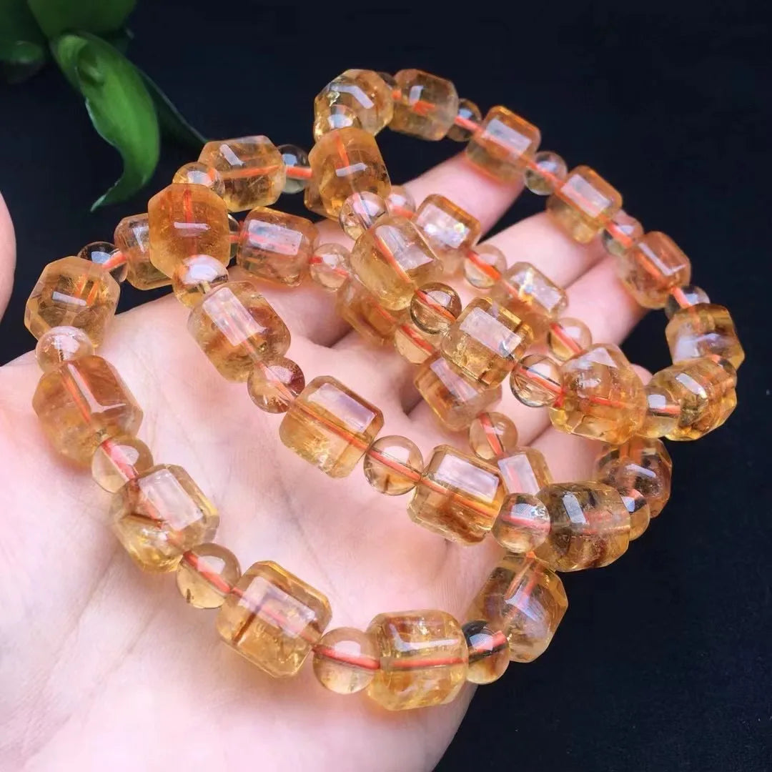 Wholesale Crystal Bracelet Natural Healing Stones Citrine Bracelet for Home Decoration
