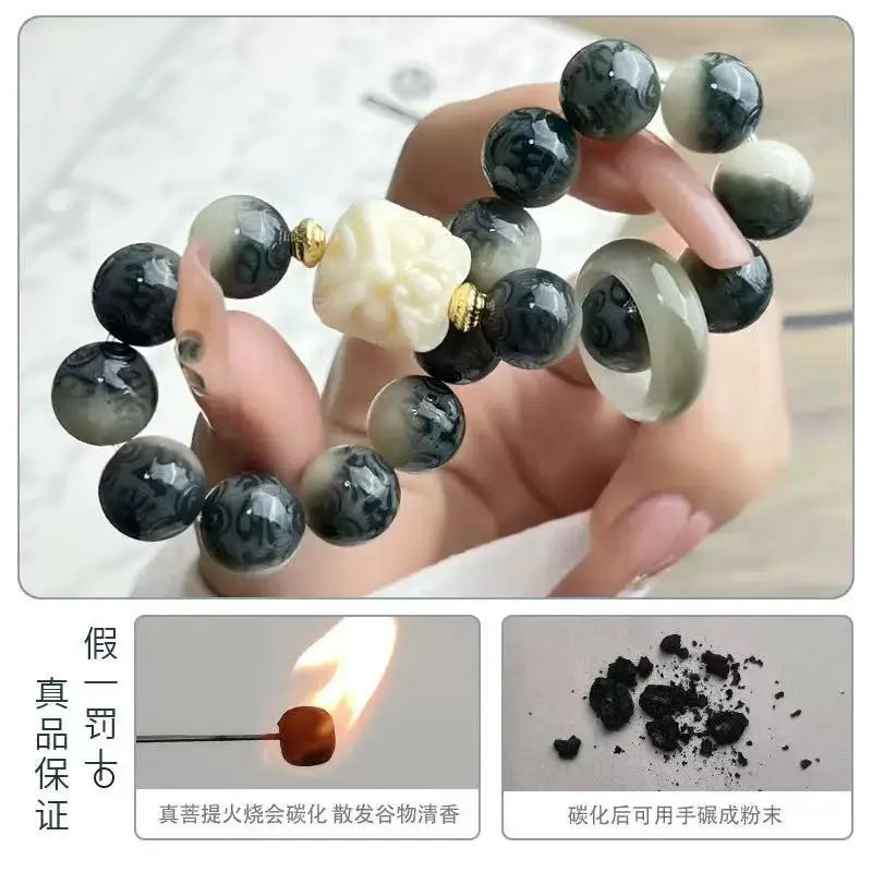 GreeResin Bodhi Root Braceletn Bodhi Seed Single Circle Gao Shuwen Plays Buddha Beads Around The Finger Classical