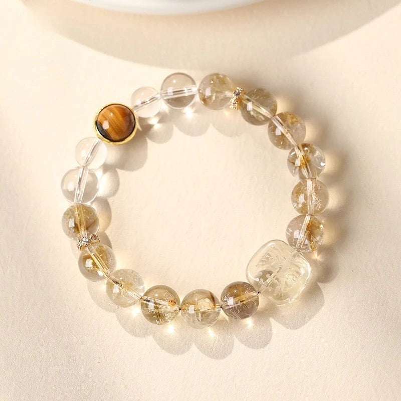 Natural Citrine & Yellow Phantom Quartz Original Bracelet