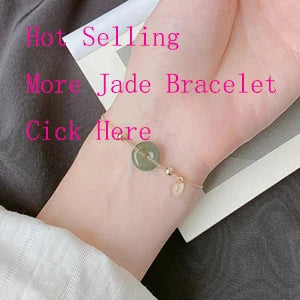 VENTFILLE Gold Color For Women's Hetian Jade Bracelet Leaves Double Layer Jewelry Girls Gifts Dropshipping