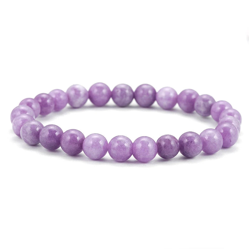 6/8mm Beads Natural stone Body-Purifying Amethyst Bracelet for Weight Loss Yoga and Meditation  Healing Stone Jewelry for Women