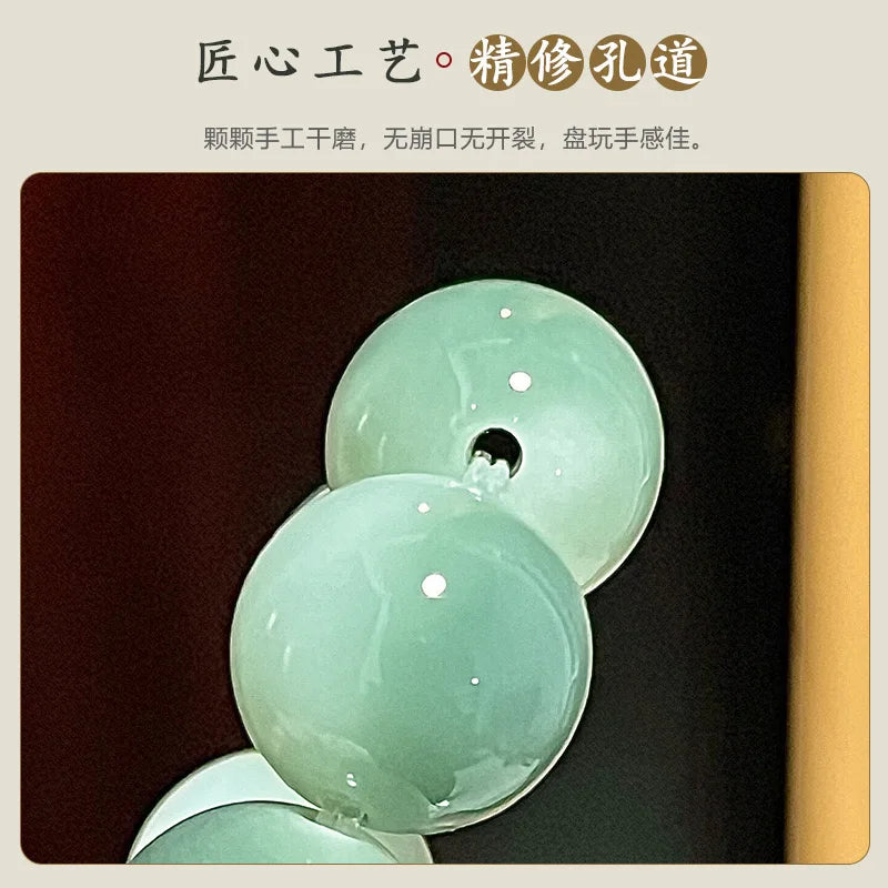 Natural Bodhi Root Bracelet with Round Beads, Buddha Beads, Recitation Beads, Cultural and Amusement Bracelets