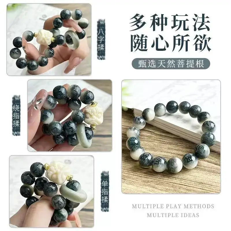 GreeResin Bodhi Root Braceletn Bodhi Seed Single Circle Gao Shuwen Plays Buddha Beads Around The Finger Classical