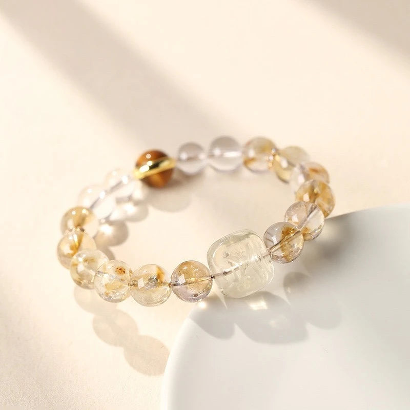 Natural Citrine & Yellow Phantom Quartz Original Bracelet