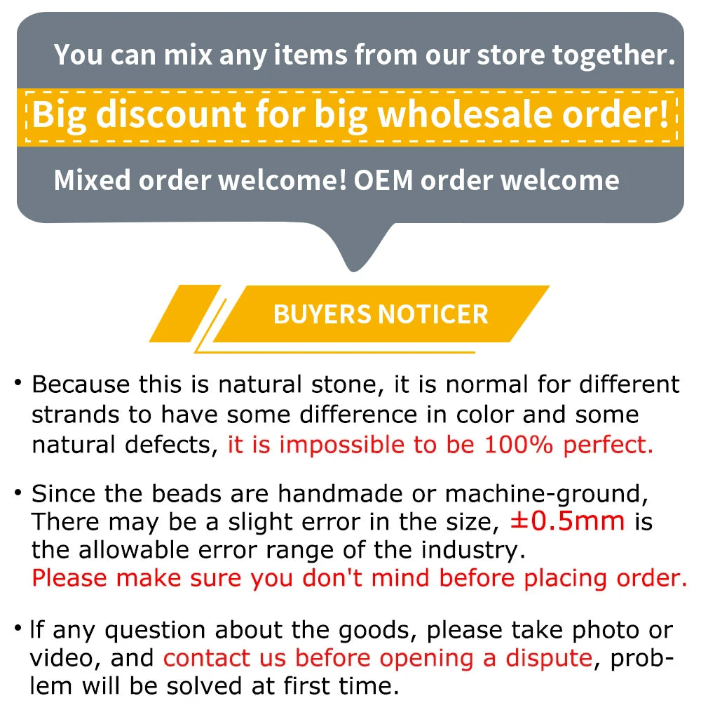 Natural Orange Calcite Stone Bead Round Jewellery Loose Spacer Ball Beads Gemstone 6/8/10mm for Jewelry Making DIY Accessories