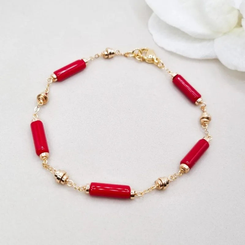 Red Coral Ladies bracelet,