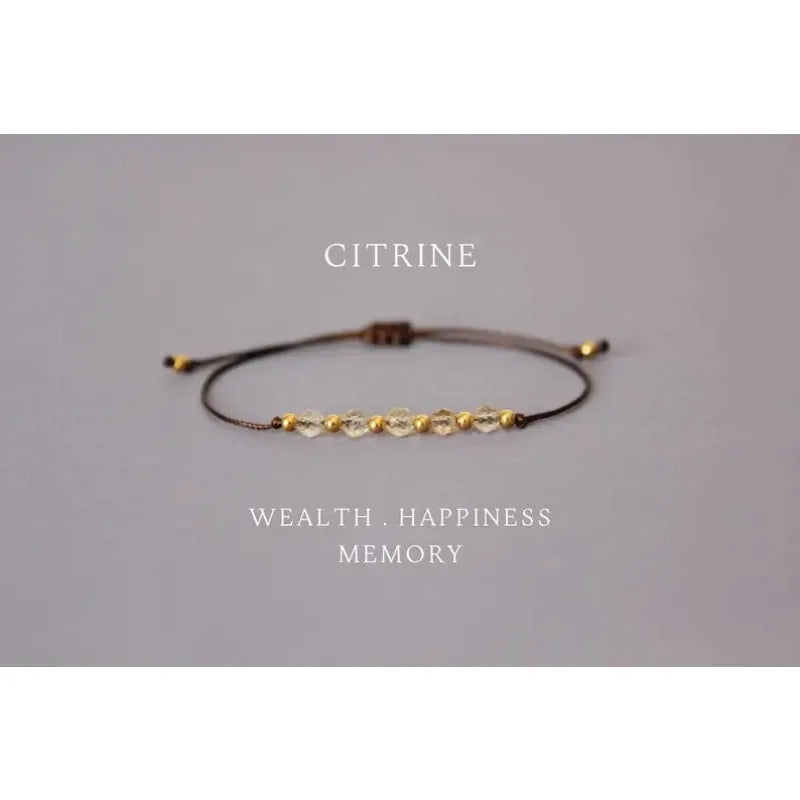 natural citrine bracelet