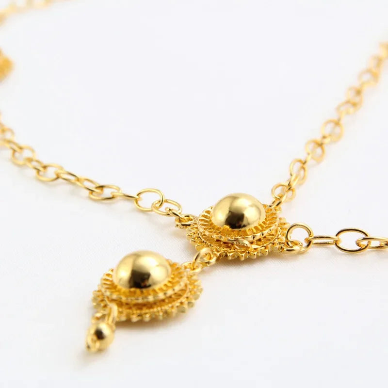 Shamty Pure Gold Color Hairwear Headwear African Nigeria Sudan Eritrea Kenya Wedding Head African Jewelry Dubai