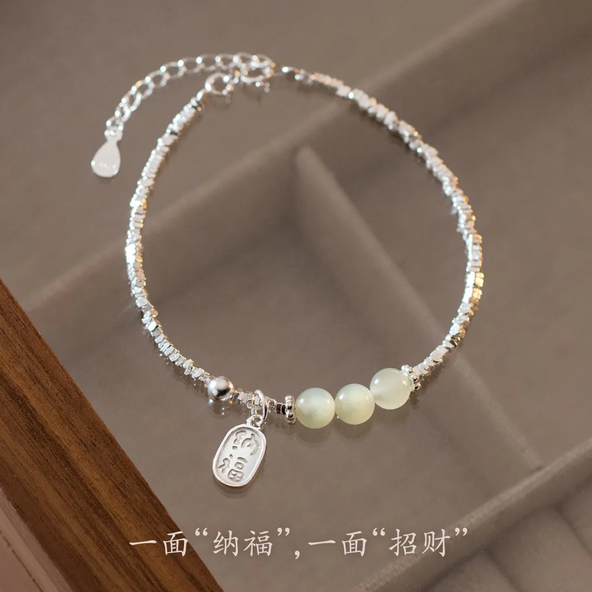 VENTFILLE Gold Color For Women's Hetian Jade Bracelet Leaves Double Layer Jewelry Girls Gifts Dropshipping