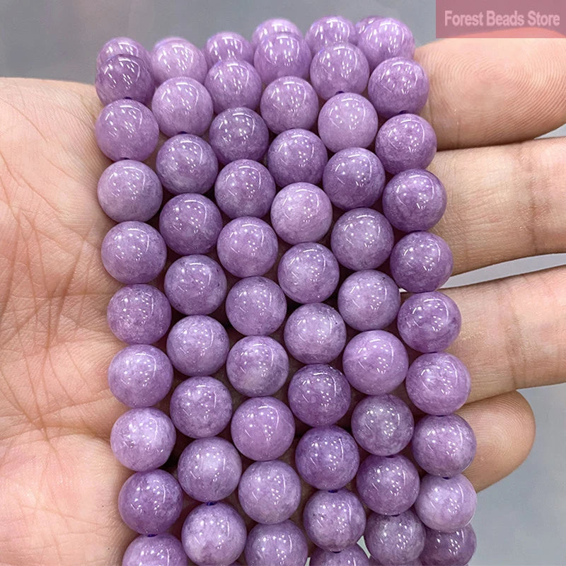 Smooth Yellow Chalcedony Natural Stone Round Beads for Jewelry Making Diy Bracelet Necklace Ear Studs 15" Strand 6 8 10 12MM