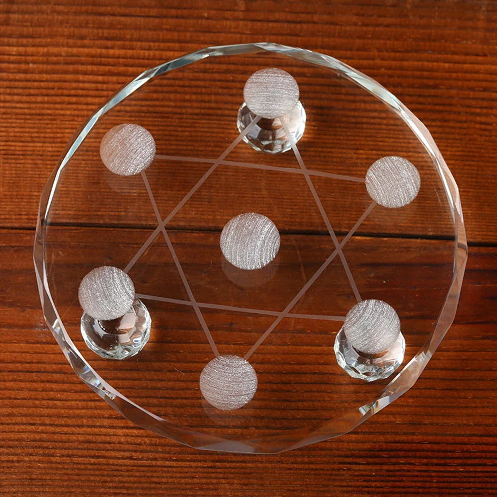 Citrine Seven Star Formation FengShui Natural Citrine Ball Seven Star Formation Crystal Sphere Home Decoration