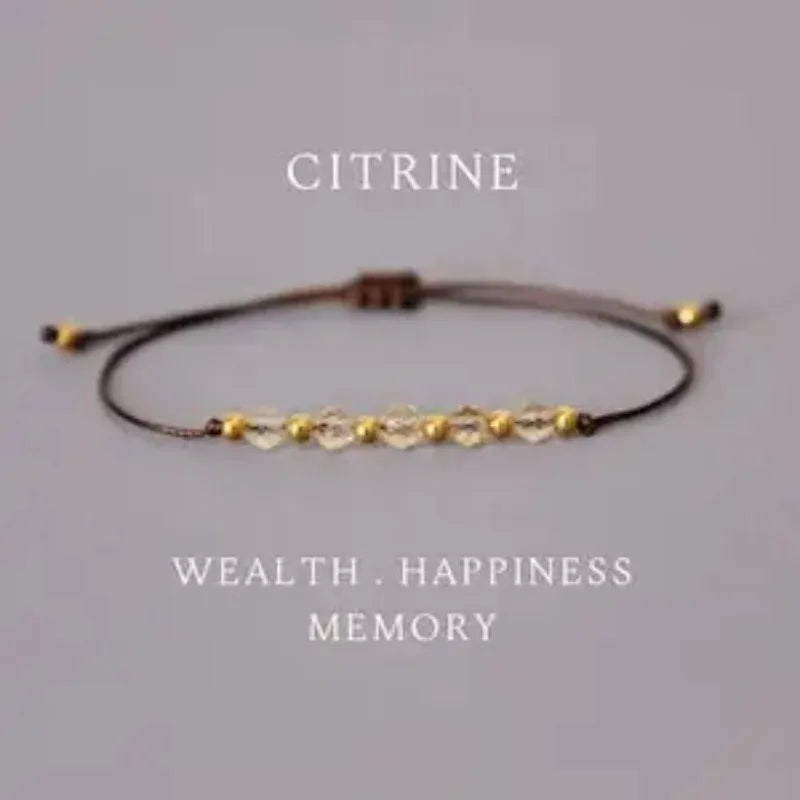 natural citrine bracelet