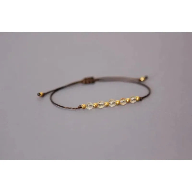 natural citrine bracelet