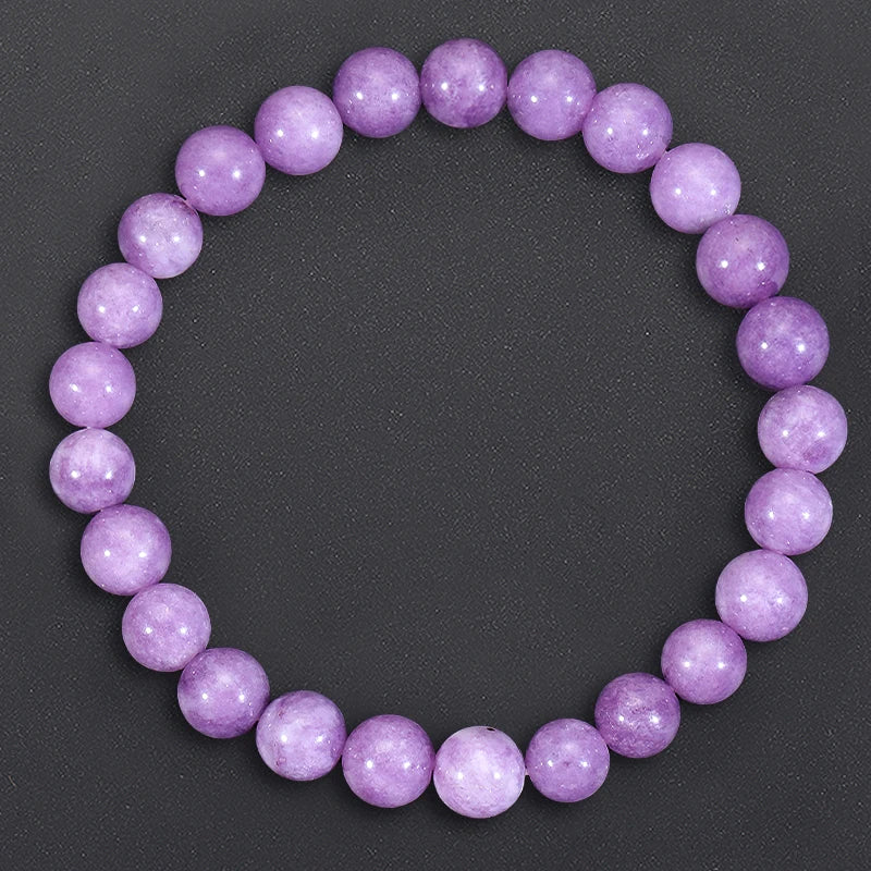 6/8mm Beads Natural stone Body-Purifying Amethyst Bracelet for Weight Loss Yoga and Meditation  Healing Stone Jewelry for Women