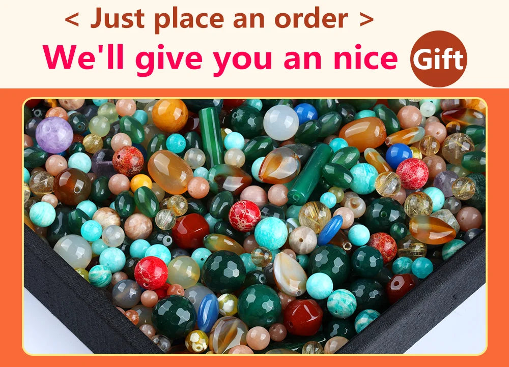 Natural Orange Calcite Stone Bead Round Jewellery Loose Spacer Ball Beads Gemstone 6/8/10mm for Jewelry Making DIY Accessories