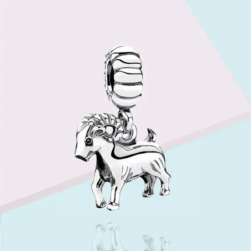 Hot Sale Chinese Zodiac Of The Year 12 Dangle Charms Beads Dogs、Horses、Tigers Fit Original Silver 925 Europeans Bracelet Jewelry