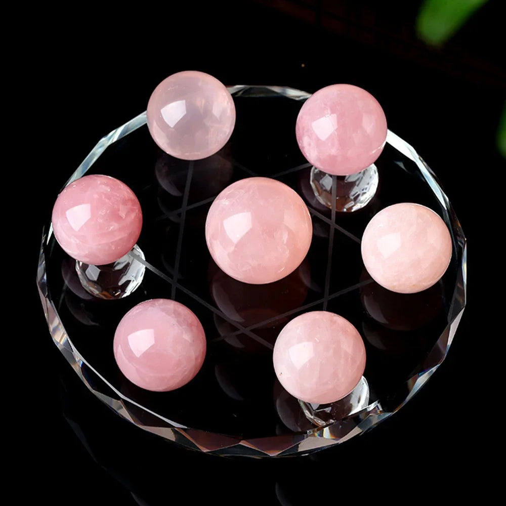 Citrine Seven Star Formation FengShui Natural Citrine Ball Seven Star Formation Crystal Sphere Home Decoration