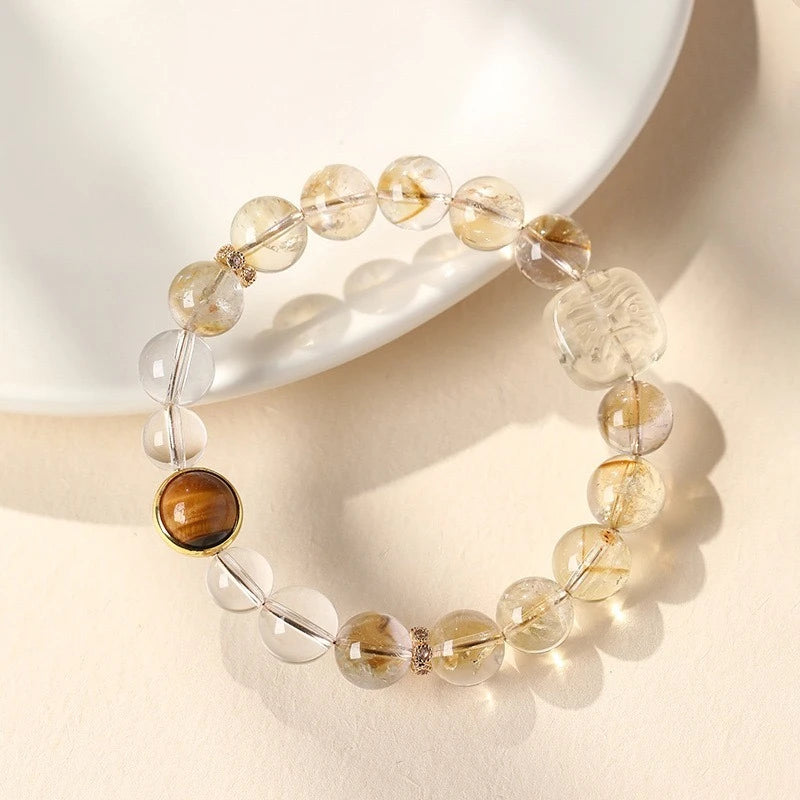 Natural Citrine & Yellow Phantom Quartz Original Bracelet