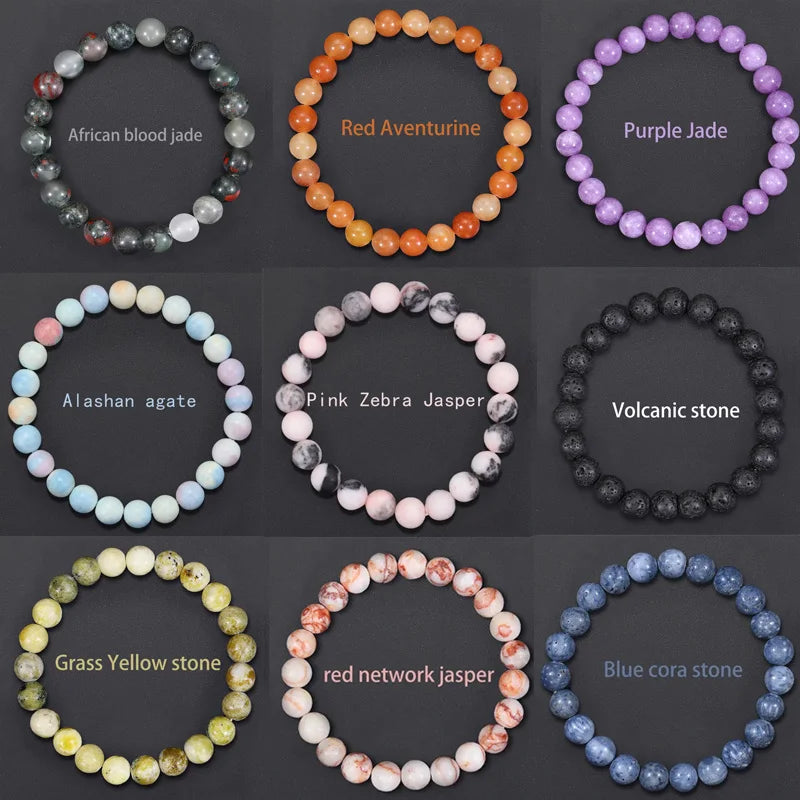 6/8mm Beads Natural stone Body-Purifying Amethyst Bracelet for Weight Loss Yoga and Meditation  Healing Stone Jewelry for Women