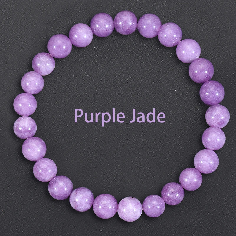 6/8mm Beads Natural stone Body-Purifying Amethyst Bracelet for Weight Loss Yoga and Meditation  Healing Stone Jewelry for Women