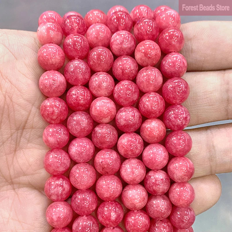 Smooth Yellow Chalcedony Natural Stone Round Beads for Jewelry Making Diy Bracelet Necklace Ear Studs 15" Strand 6 8 10 12MM