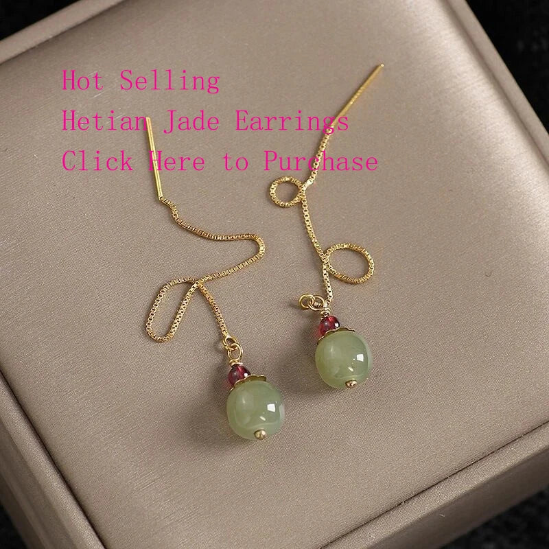 VENTFILLE Gold Color For Women's Hetian Jade Bracelet Leaves Double Layer Jewelry Girls Gifts Dropshipping