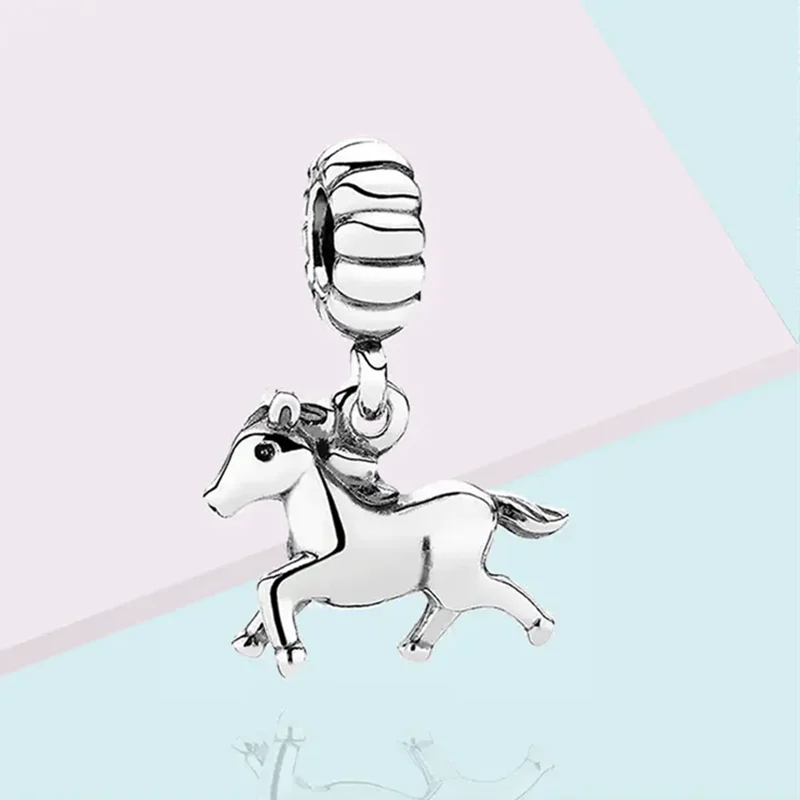 Hot Sale Chinese Zodiac Of The Year 12 Dangle Charms Beads Dogs、Horses、Tigers Fit Original Silver 925 Europeans Bracelet Jewelry