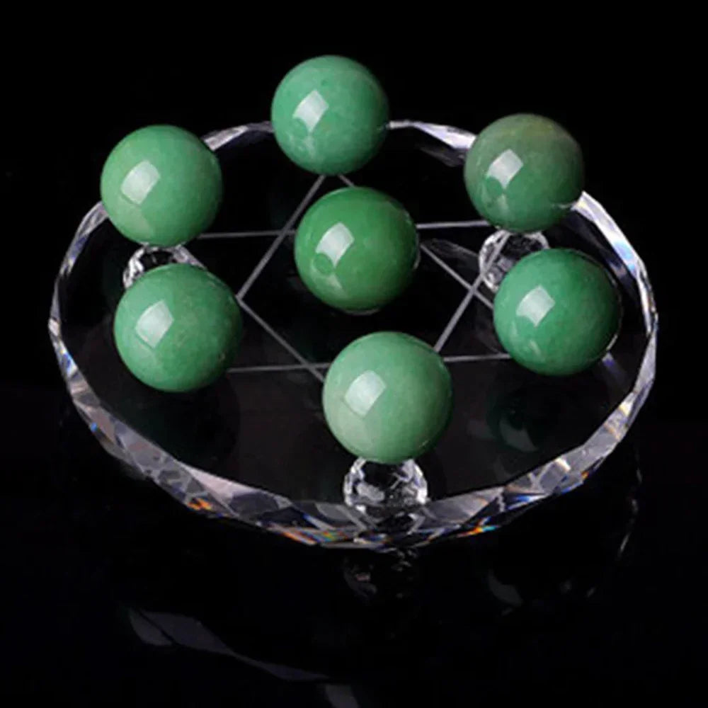 Citrine Seven Star Formation FengShui Natural Citrine Ball Seven Star Formation Crystal Sphere Home Decoration