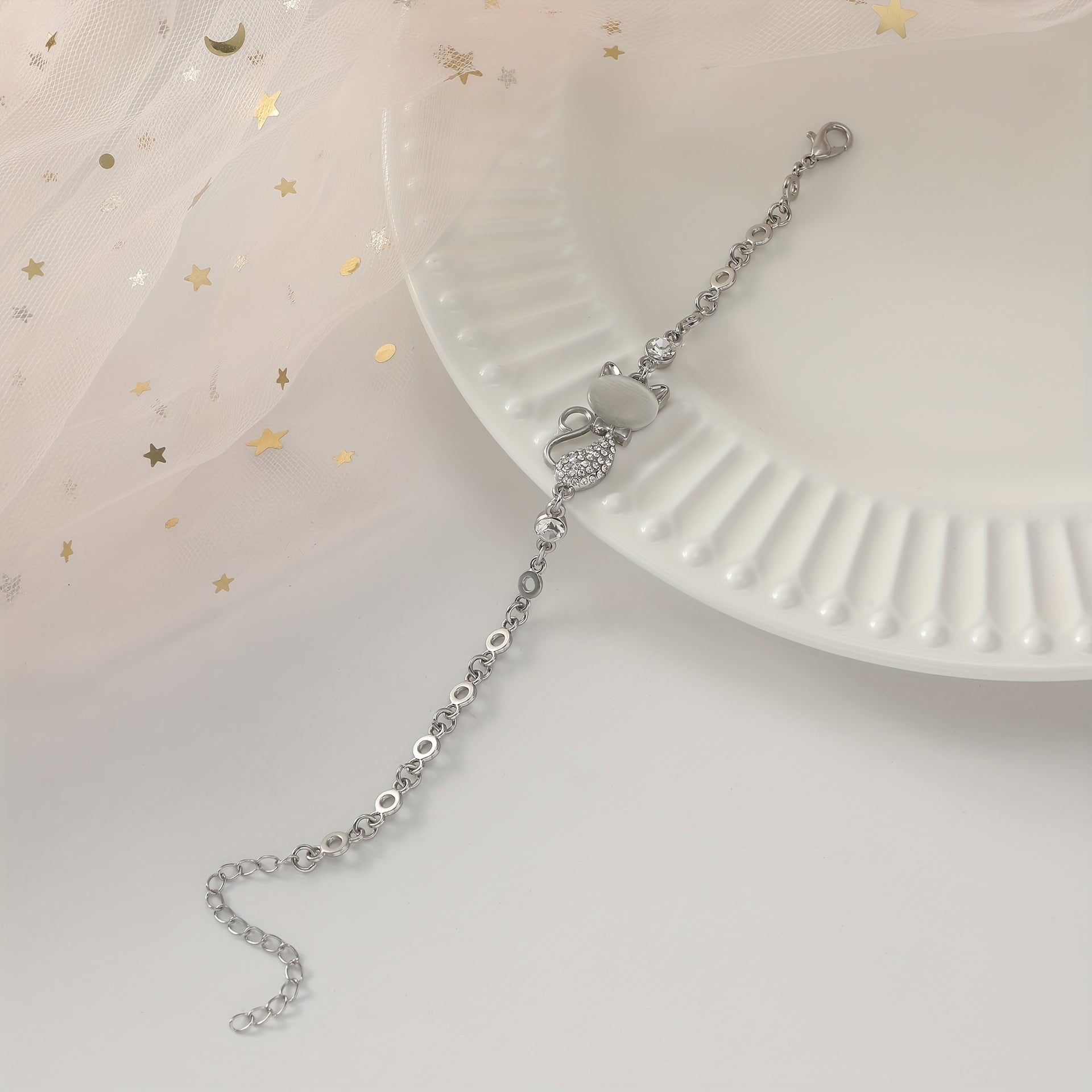 Exquisite Cat Eye Stone Cat Bracelet Bestie Bangle Bracelet Birthday Gift