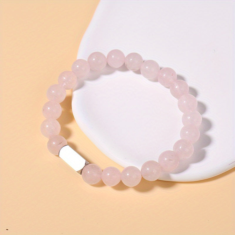 Personalized Beaded Bracelet with Engraving - Perfect Gift for Birthday, Anniversary, Mom, and Family