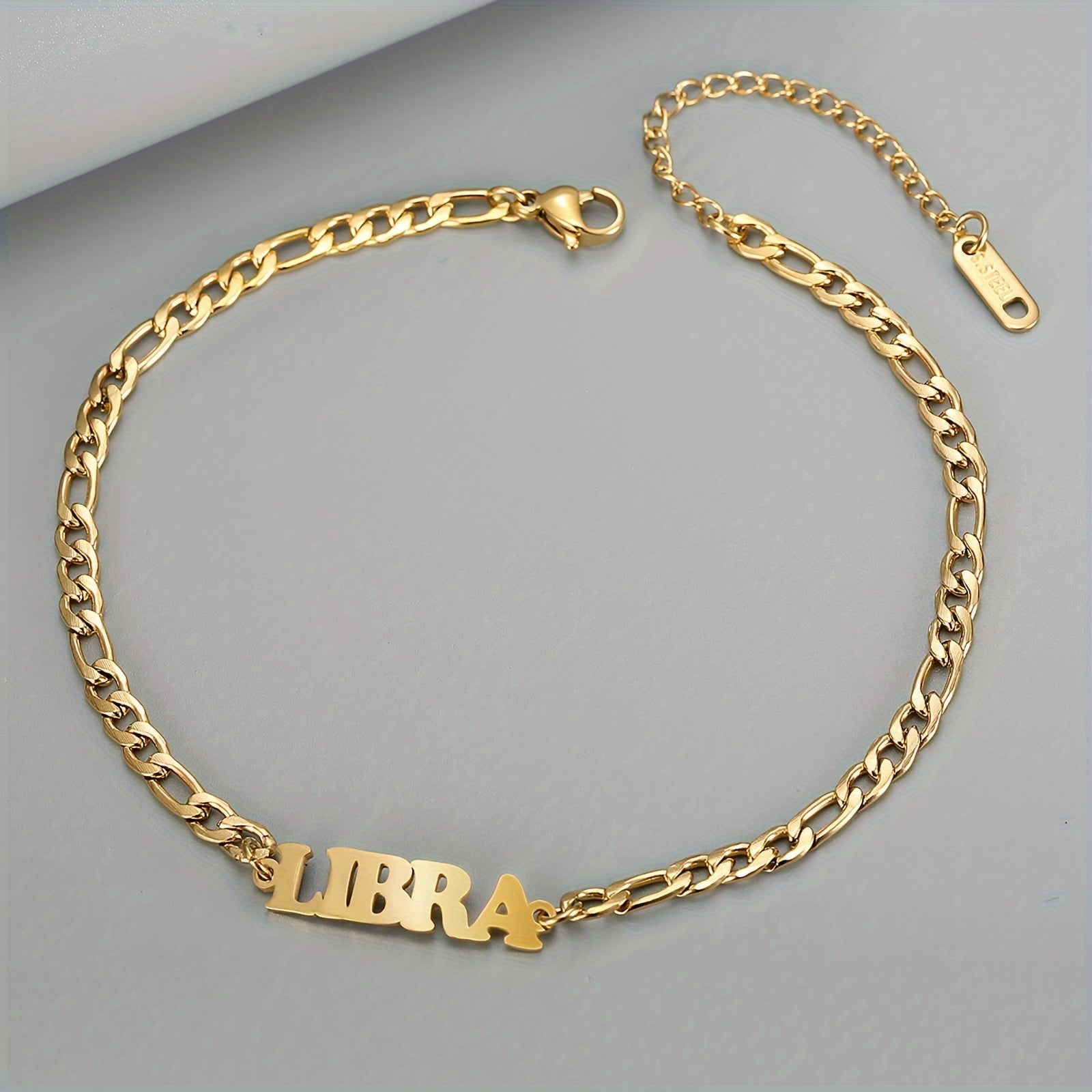 Twelve Zodiac Constellations Delicate Chain Anklet - Stainless Steel Hypoallergenic Ankle Bracelet with Personalized Birthday Zodiac Sign Meaning - Unique Gift for Her or Him