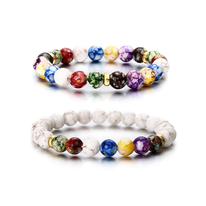 7 Chakra Stone Bracelet Yoga Balance Energy Beads Volcanic Stone Bracelet Jewelry Bangle For Men Women