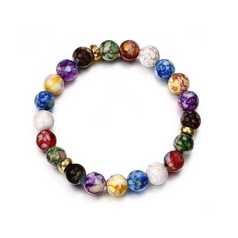 7 Chakra Stone Bracelet Yoga Balance Energy Beads Volcanic Stone Bracelet Jewelry Bangle For Men Women