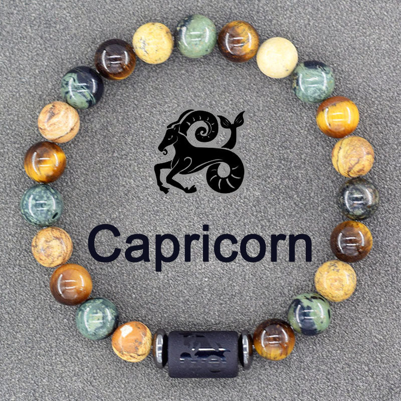 1pc Unique Zodiac Sign Link Bracelet for Men and Women - Adjustable Cancer, Virgo, Leo, Libra Bangle Jewelry for Friendship, Father's Day, and Birthday Gifts - Personalized Astrology Accessories
