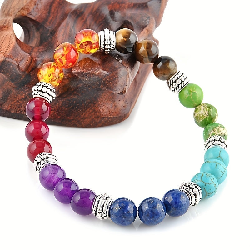 1pc Stone Bracelet, Beads Volcanic Turquoise Bracelet, Jewelry Gift Party Jewelry