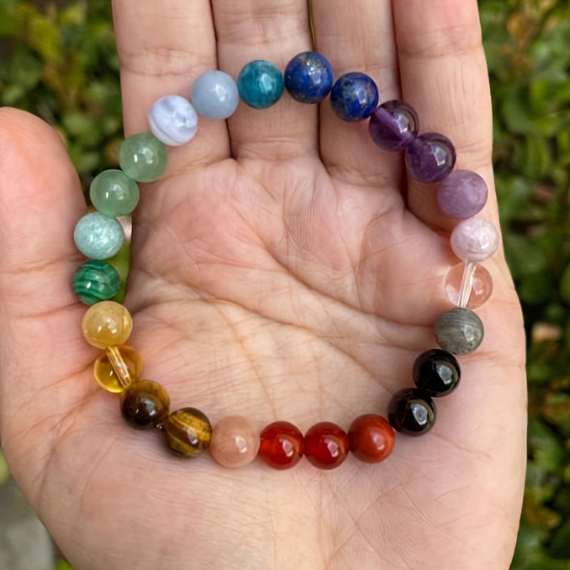 4 Pcs Elegant Bohemian Beaded Bracelet - Natural Citrine, Malachite, Rose Quartz, Moonstone, Tiger Eye, and Vermillion Stones for Wealth, Protection, and Vitality - Suitable for Banquet Party, Daily Wear, and Gift for Her