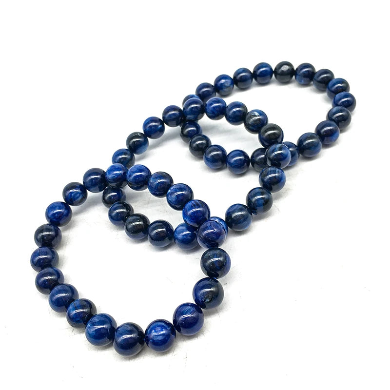 Wholesale Natural Stone 8mm 10mm Kyanite Bracelet Blue Kyanite Crystal Bracelet for Gift