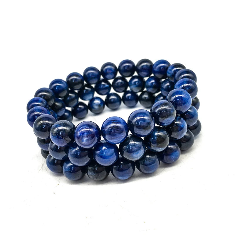 Wholesale Natural Stone 8mm 10mm Kyanite Bracelet Blue Kyanite Crystal Bracelet for Gift